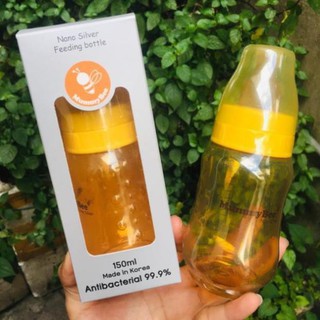 Bình sữa cho bé 🌸MummyBee🌸 Bình Nano Silver - Công nghệ tráng bạc diệt khuẩn cổ hẹp 150m cho bé từ 0-6m