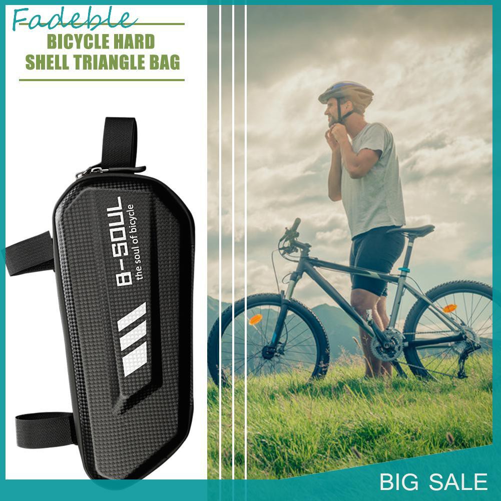 Túi Tam Giác Treo Phía Trước Xe Đạp Leo Núi Mtb B-soul Vỏ Cứng Da Pu Chống Thấm Nước