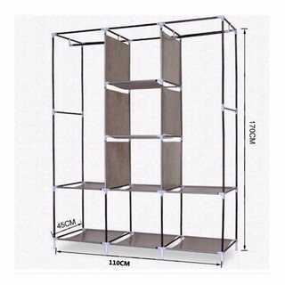 Tủ vải 3 buồng 3d