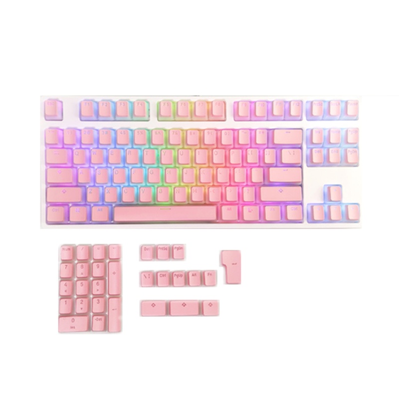 Bộ Phím Rời PBT OEM 116 Phím RGB Hai Màu Trong Mờ DIY