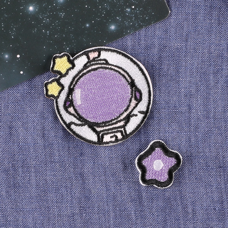 Miếng Dán Trang Trí Quần Áo Hình Phi Hành Gia Hoạt Hình Đáng Yêu