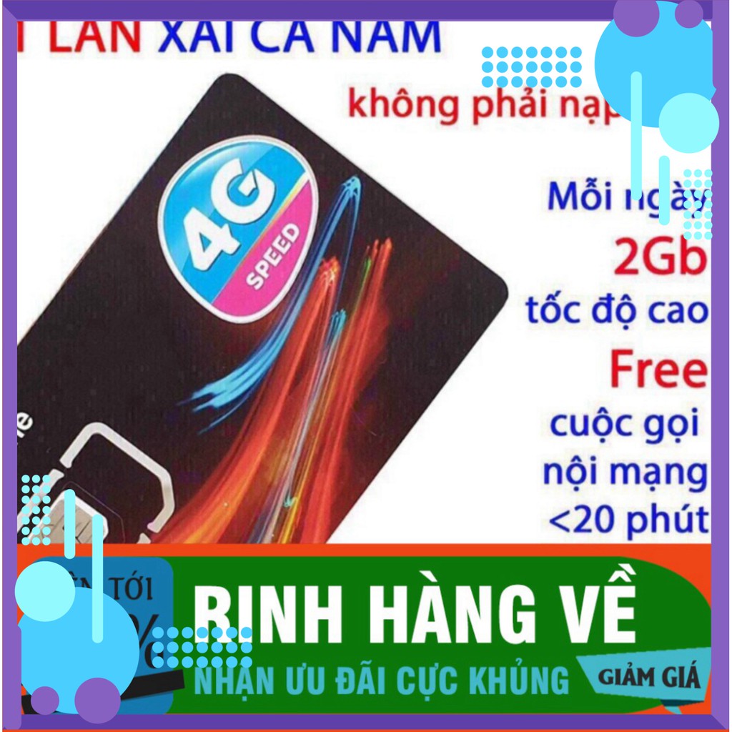 CỰC RẺ MIỄN PHÍ 1 NĂM – Sim 4g vinaphone gói cước Đỉnh 60 (60gb/tháng nghe gọi miễn phí) Có Video kèm test tốc độ CỰC RẺ