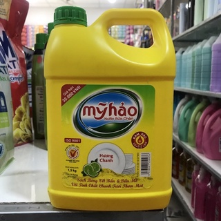 Nước rửa chén Mỹ Hảo hương chanh can 1,5kg