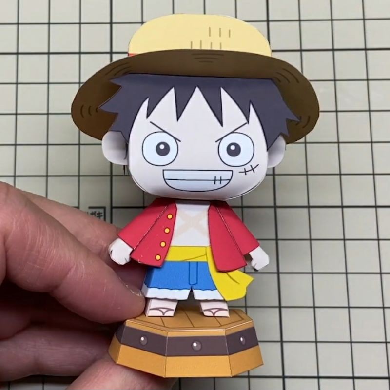 Mô hình giấy anime One Piece] chibi Luffy timeskip