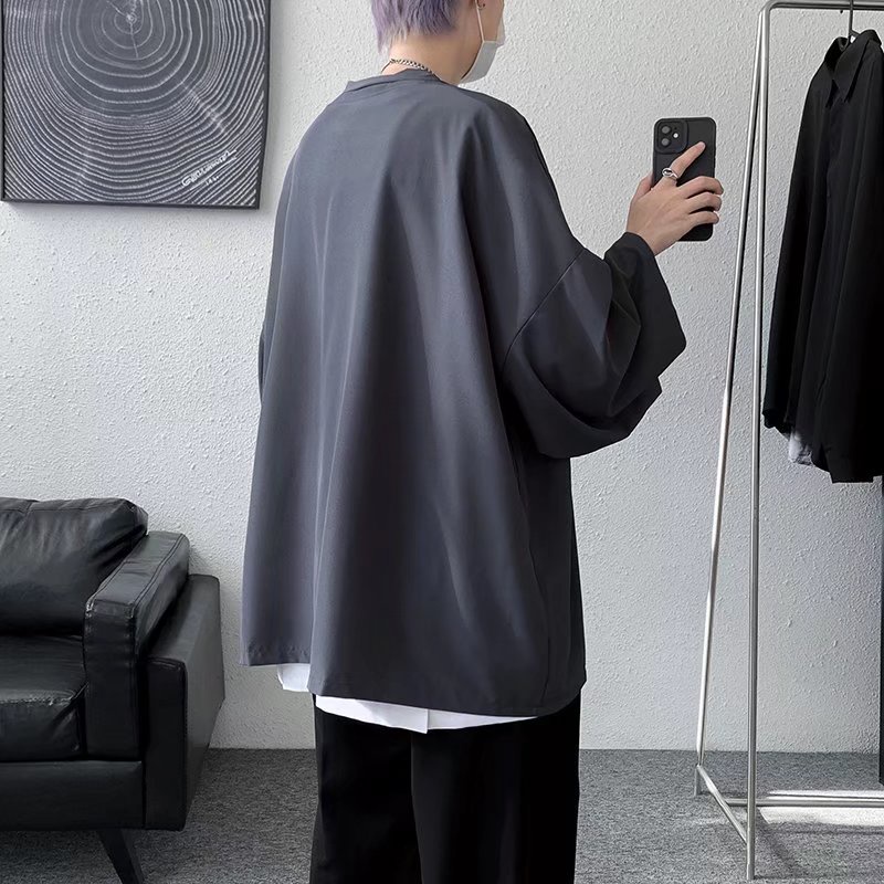 Áo Khoác Kimono Tay Lỡ Dáng Rộng Thời Trang Mùa Hè Cho Nam Và Nữ