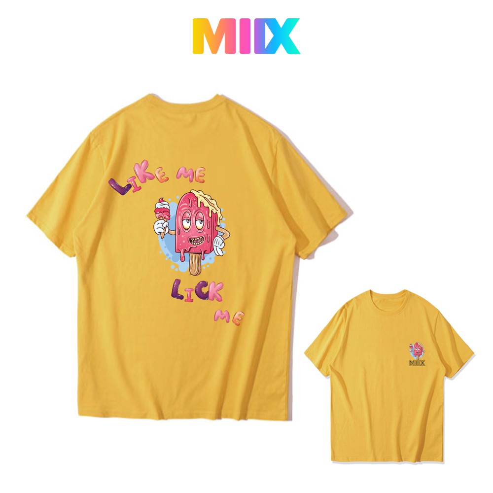 Áo thun tay lỡ form rộng unisex Miix basic tee màu vàng MT021