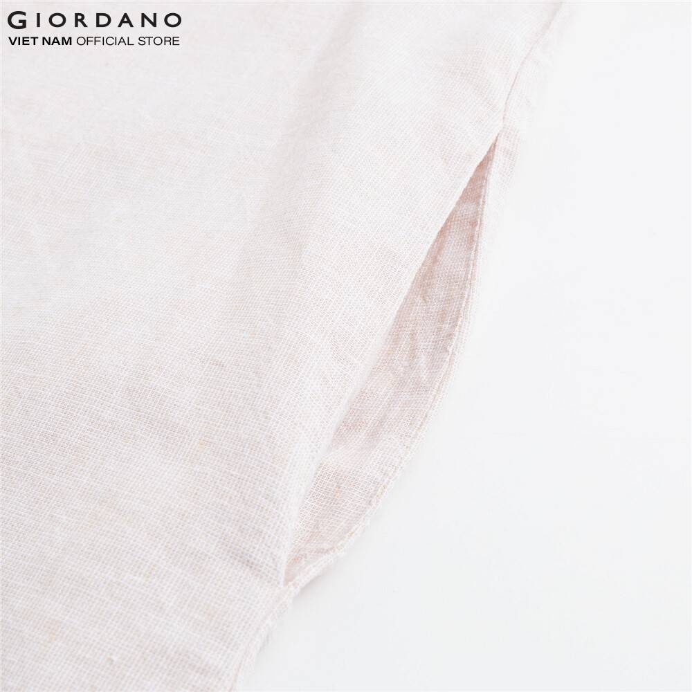 Đầm Linen Dáng Suông Dài Tay Nữ Giordano 05460017
