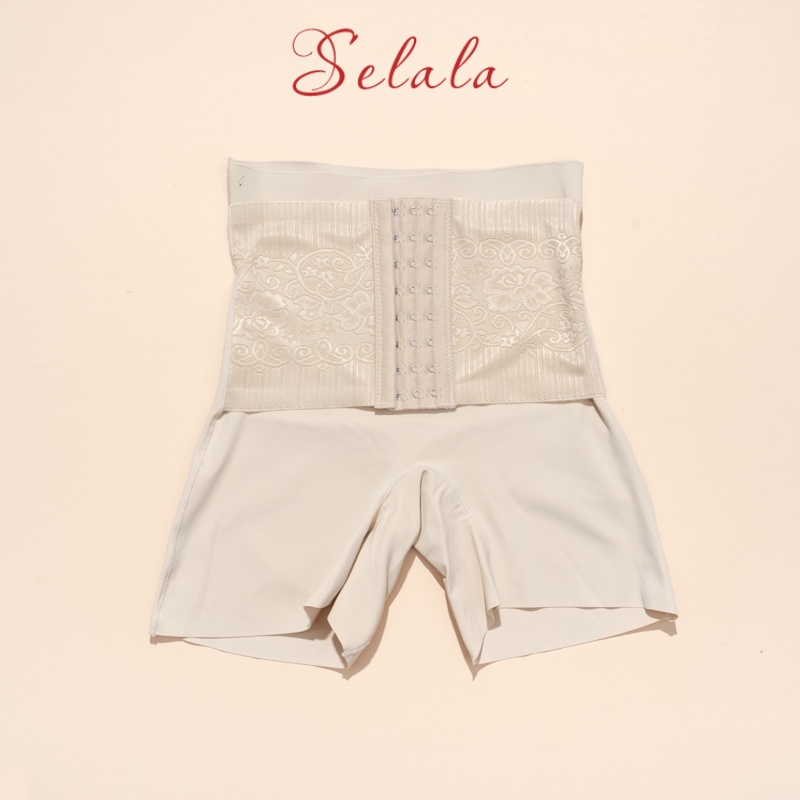 Quần Gen Su Selala Móc Cài Trước Siêu Định Hình Giúp Eo Thon Cao Cấp QG08