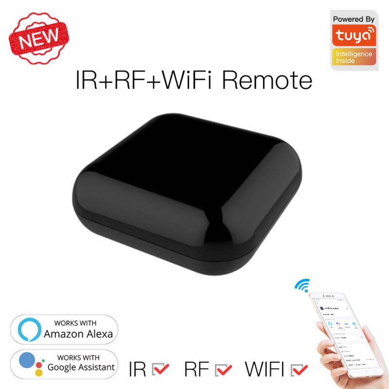 GOOGLE Bộ Điều Khiển Từ Xa Thông Minh Wifi Rf + Ir 100% Dùng Trong Nhà Thông Minh Kèm Phụ Kiện