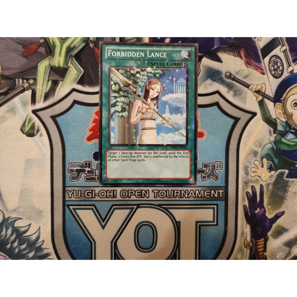 Thẻ bài Yugioh chính hãng Forbidden Lance - BP01-EN084 - Starfoil Rare Unlimited