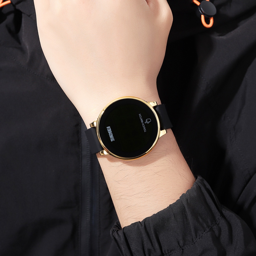 Đồng Hồ Điện Tử Skmei 1842 Màn Hình Cảm Ứng Dây Silicon Chống Nước Cho Nam