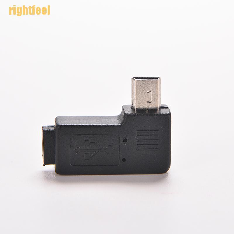 rightfeel USB Micro 5Pin Female to Mini 5Pin Male 90 Degree Angle Adapter Converter | BigBuy360 - bigbuy360.vn