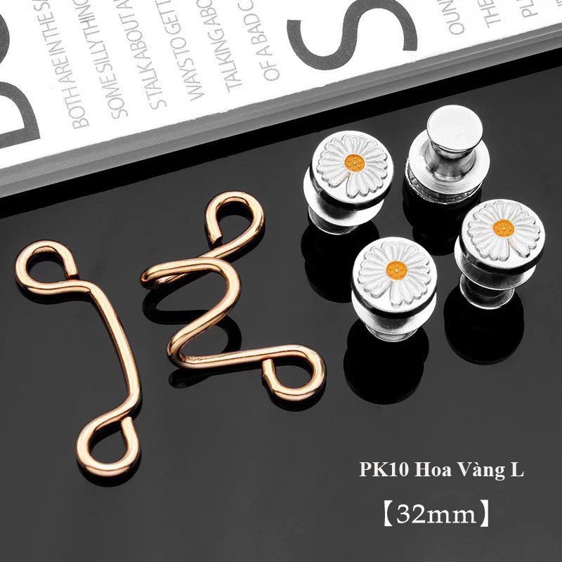 Phụ kiện quần áo điều chỉnh lưng quần Pohanu hình hoa cúc tiện lợi PK10