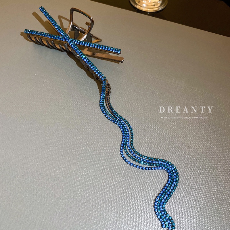 Kẹp Tóc Đính Đá Tua Rua Thời Trang Hàn Quốc