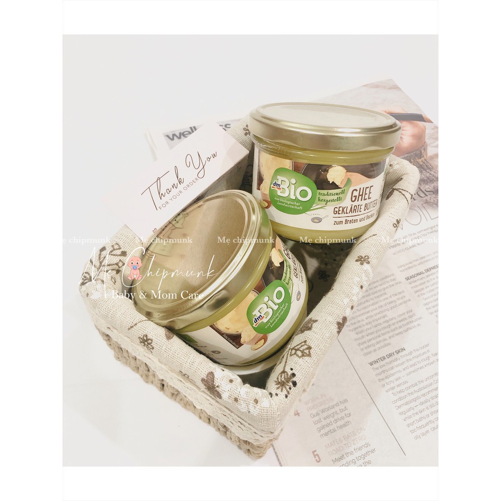 Bơ Ghee Hữu Cơ Bio Dm Geklarte Butter Đức 180Gr