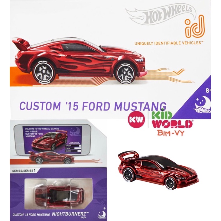 Xe mô hình Hot Wheels ID Series 2 Custom '15 Ford Mustang FXB37.