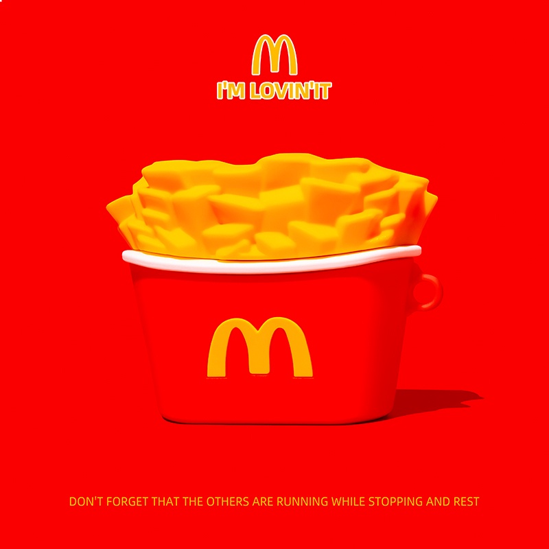 Ốp Bảo Vệ Hộp Đựng Tai Nghe Airpods Pro AirPods2gen 2021 Hình Gói Khoai Tây Chiên Mcdonald's Mới