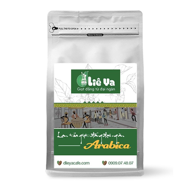 [Combo mua từ 1kg] 500g Cà phê Arabica hạt rang Đà Lạt Đliê Ya Cafe