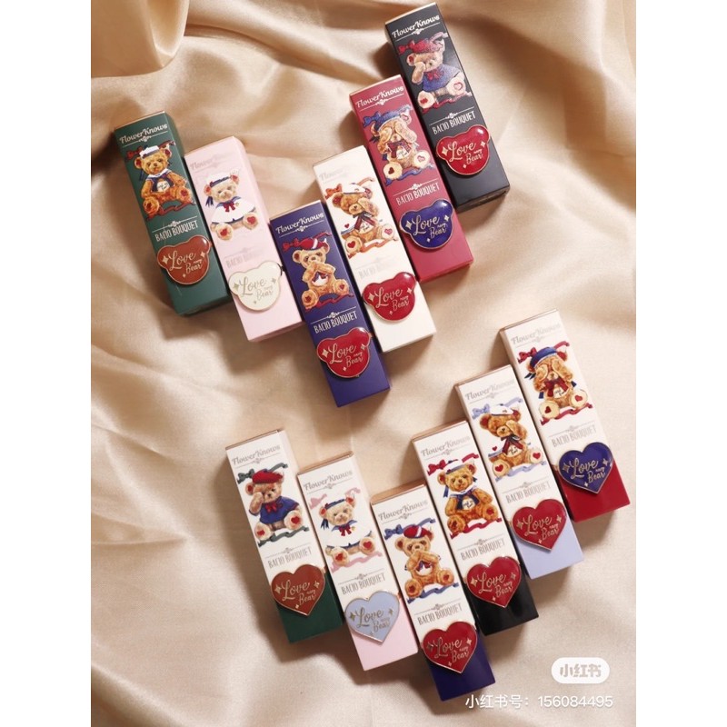 son thỏi vuông vỏ gấu của Flower knows | BigBuy360 - bigbuy360.vn