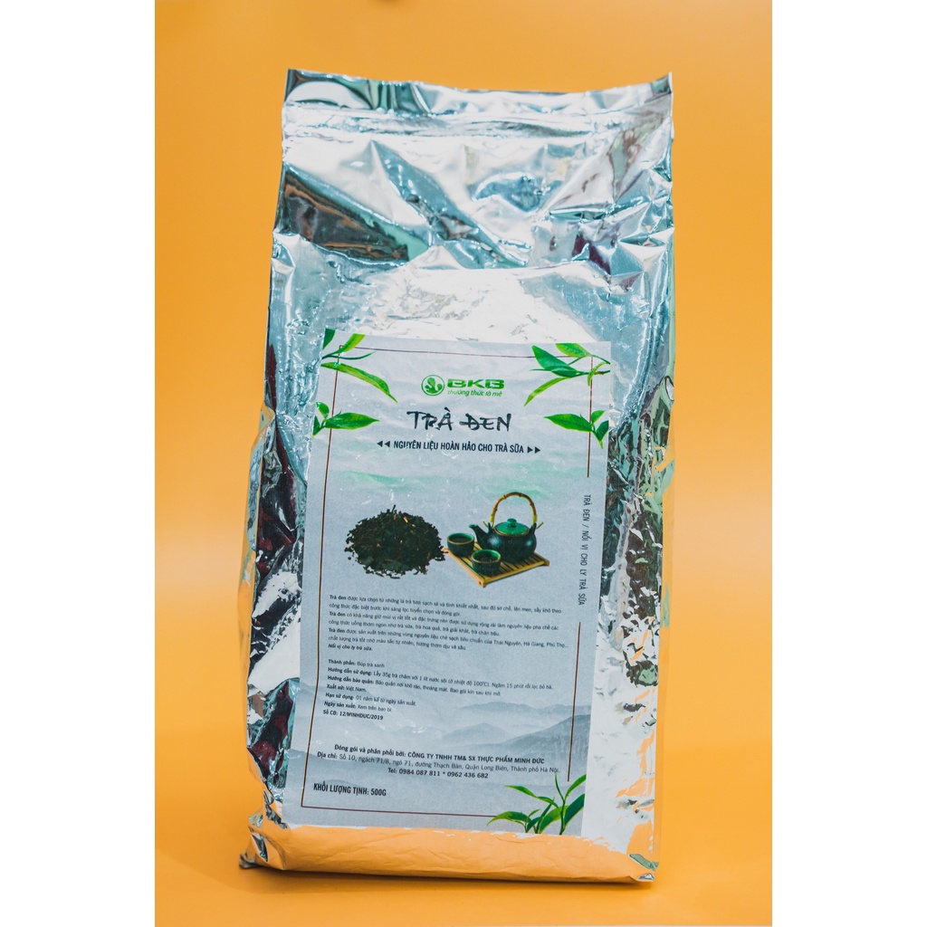 Trà đen (hồng trà) BKB gói 500gr - Nguyên Liệu Làm Trà Sữa Trân Châu Thượng Hạng
