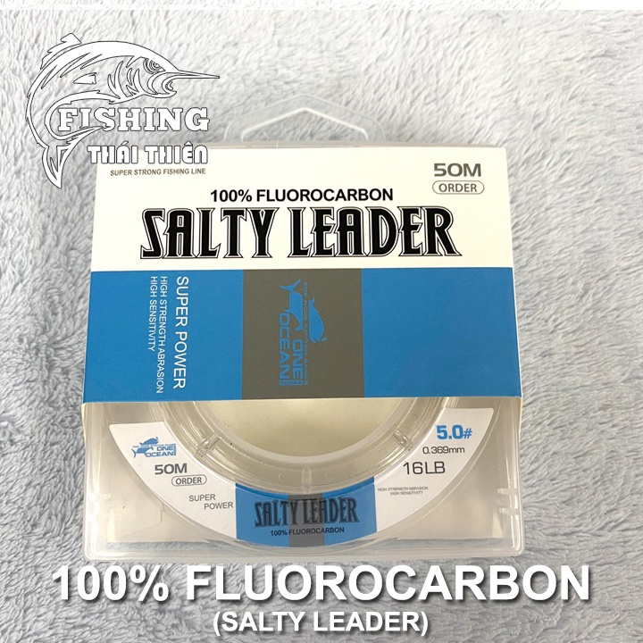 Dây Câu Cá Salty Leader One Ocean 100% Fluoro Carbon Cuộn 50m