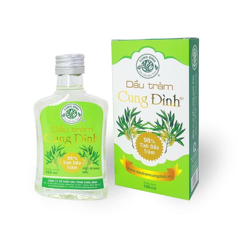 [CHÍNH HÃNG] COMBO 2 CHAI DẦU TRÀM GIÓ DẦU TRÀM CUNG ĐÌNH SILVER 100ml