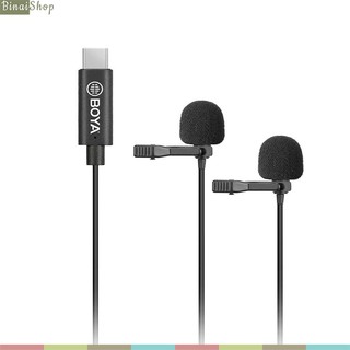 Boya BY-M3D - Cặp Micro Lavalier Kỹ Thuật Số Thu Âm Cho Điện Thoại Cổng Type-C (6m)