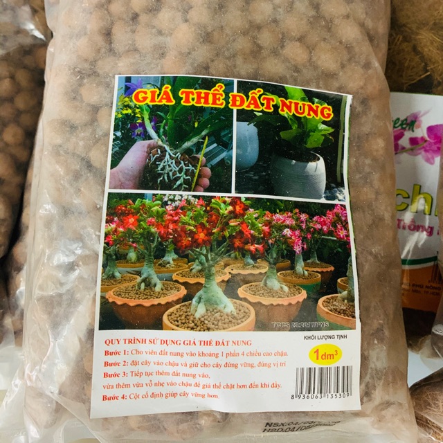 Giá thể đất nung