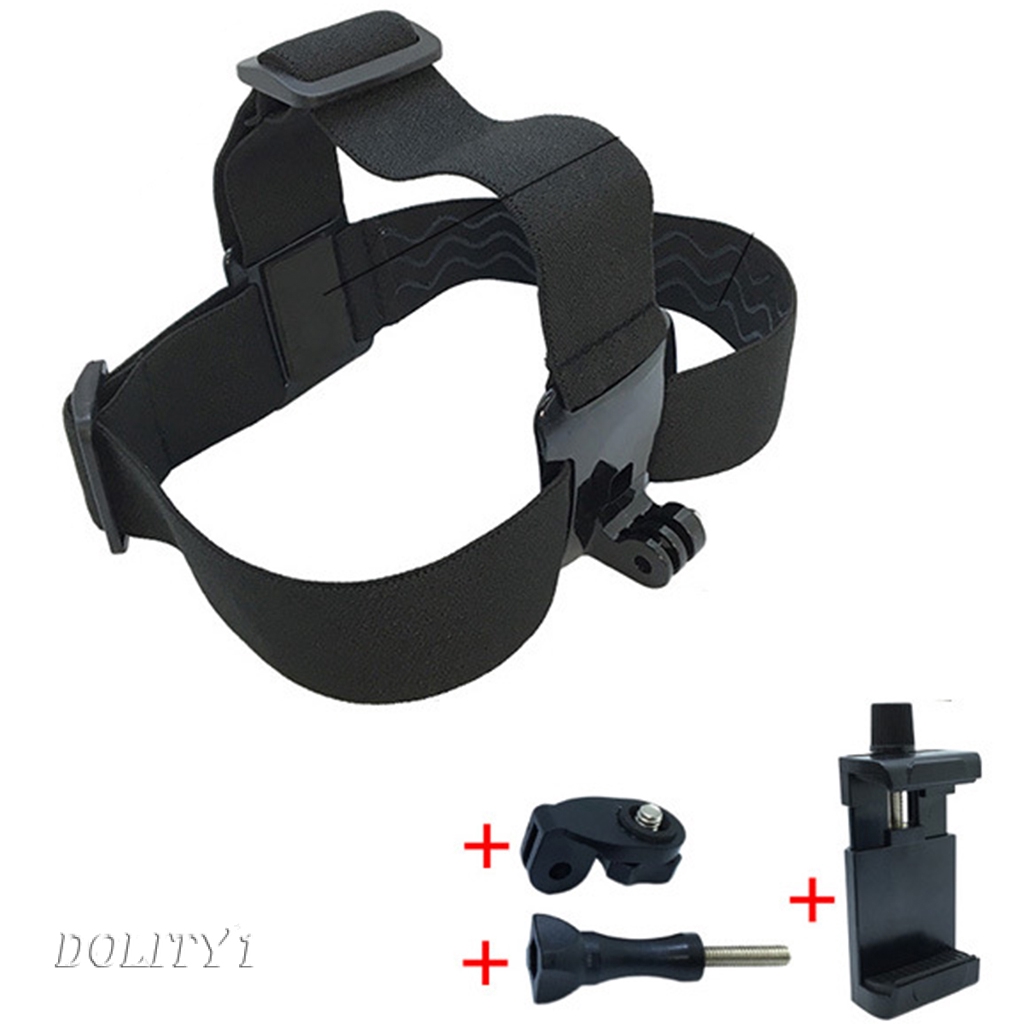 (Doity 1) Head Strap Headband Phone Clip Holder For Smartphones