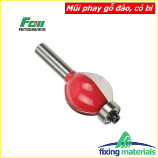 Mũi phay gỗ đào (có bi) cốt 12 ly (mũi router, dao phay gỗ, mũi soi gỗ)