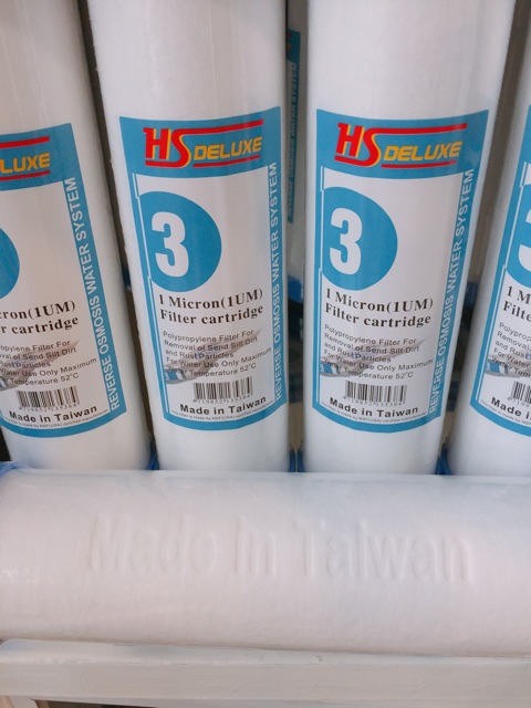 Combo 3 lõi lọc nước treo tường số 1 2 3 chính hãng 100%