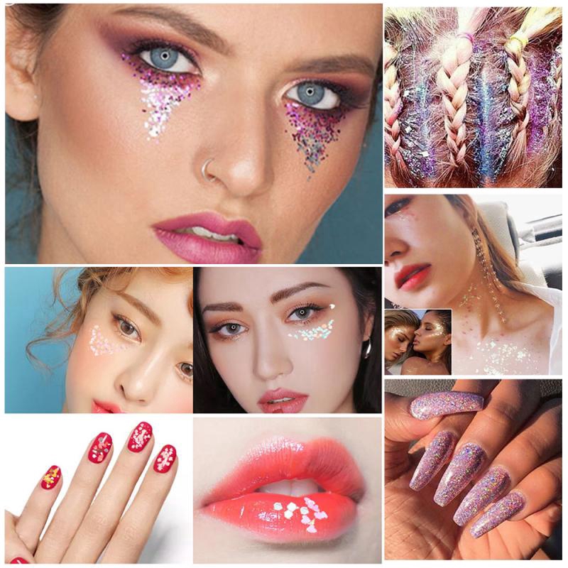 Bảng phấn sequin lấp lánh tạo hiệu ứng 3D dùng để trang điểm mắt/mặt