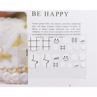Sticker dán móng chân hình mặt cười