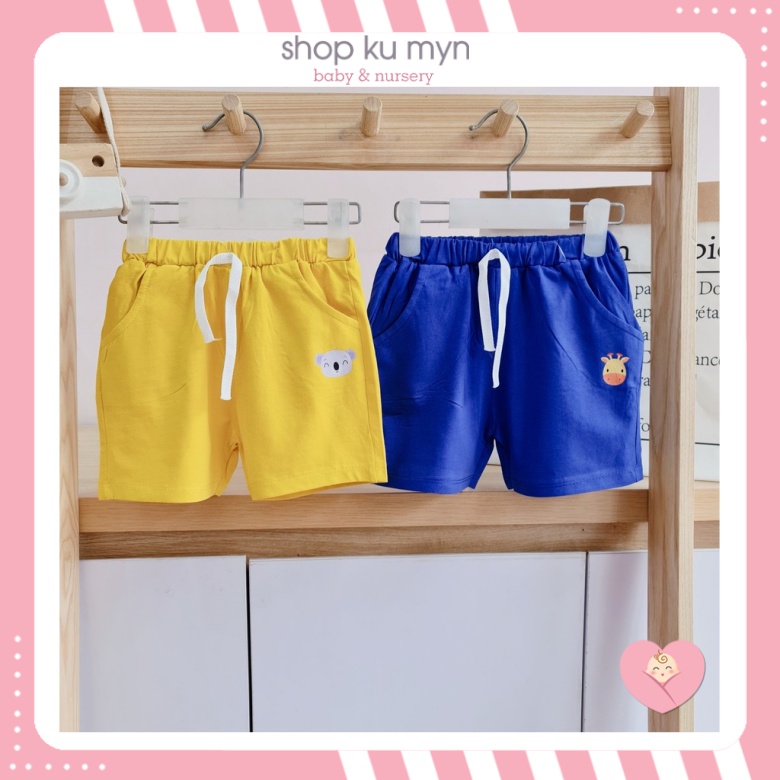 [Mã SKAMCLU8 giảm 10% cho đơn từ 100K] Quần đùi short cotton cho bé thun mềm chính hãng Ku Myn KMQ001