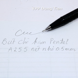 Bút chì kim Pentel A255, viết chì kim bấm size ngòi 0.5mm
