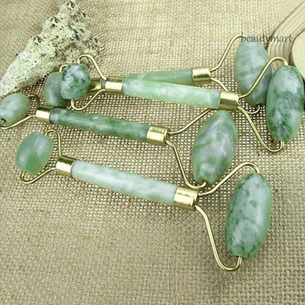 [Hàng mới về] Con lăn mát xa hai đầu bằng đá ngọc bích giả giúp nâng cơ mặt