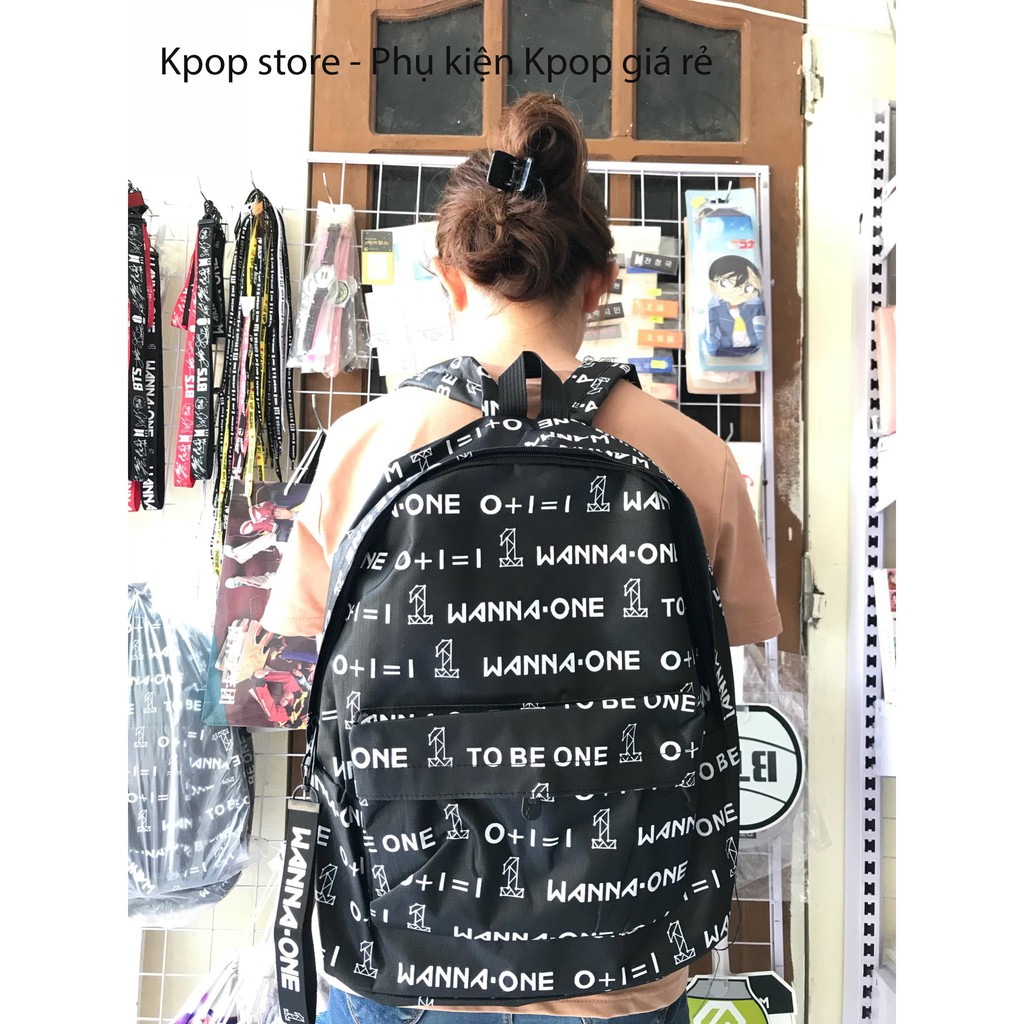 Balo BTS, BLACKPINK, WANNA ONE kèm strap