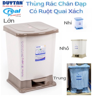 🌱 Thùng Rác Chân Đạp Vuông Duy Tân Nhí/Nhỏ/Trung/Lớn
