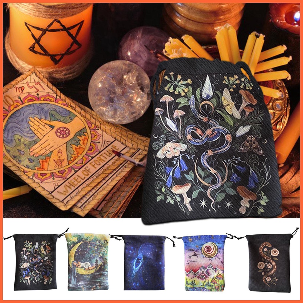 Túi Dây Rút Đựng Thẻ Bài Tarot / Trang Sức Chất Liệu Nhung Nỉ