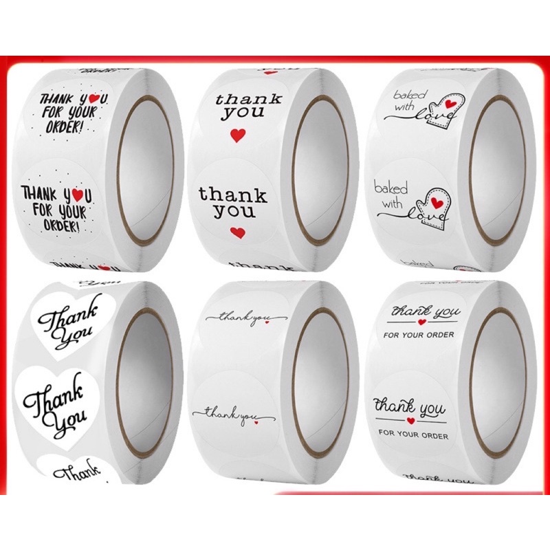 TEM_Tem dán chữ " Thank you" >