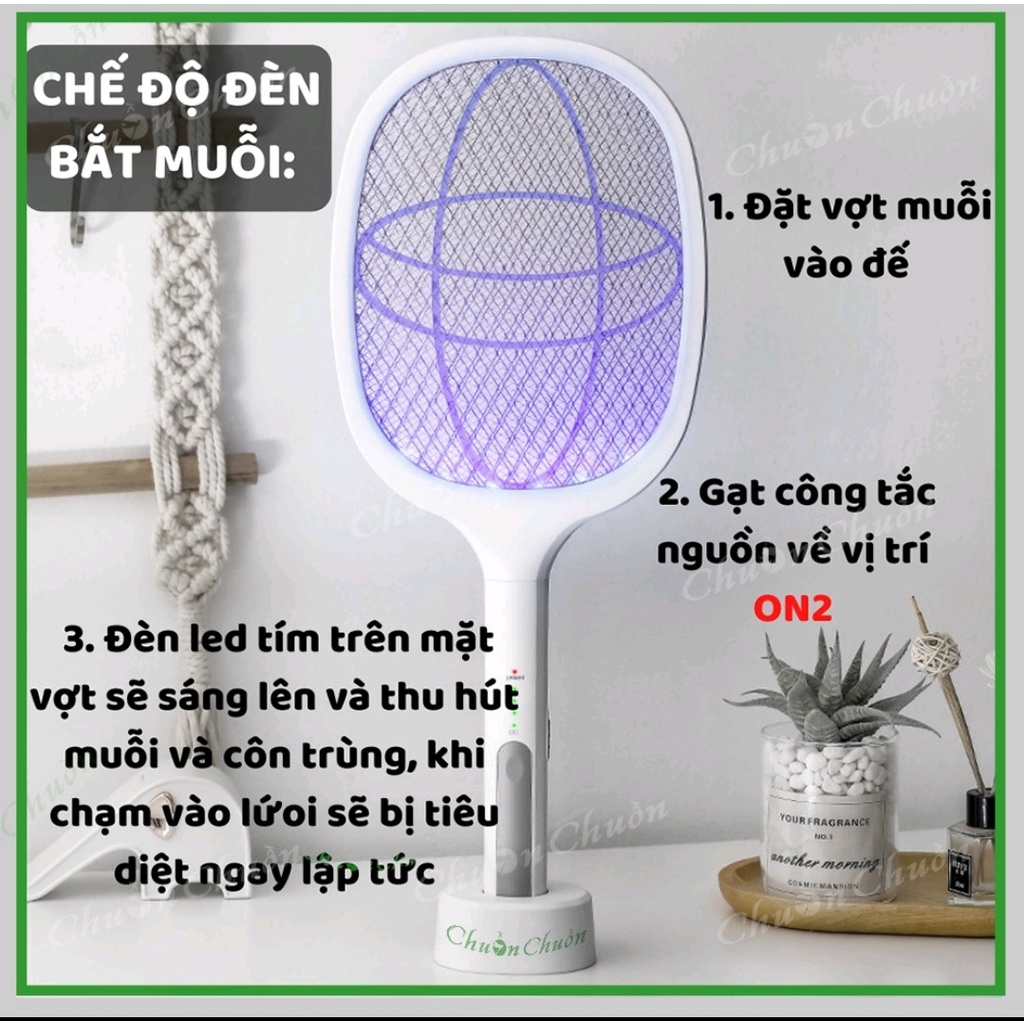 Vợt muỗi thông minh kiêm đèn bắt muỗi 2 in 1 , Sự lựa chọn hoàn hảo cho gia đình bạn