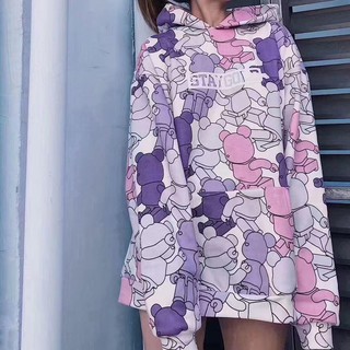 Áo Hoodie Teddy Bear Staygold - Áo Khoác Nỉ Gấu Be@Rich - Áo Nỉ Bông 3D In Gấu