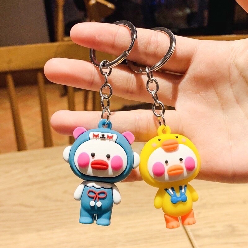 Móc Khoá Hình Vịt Cute Hot Trend Móc Treo Chìa Khoá Silicon Hoạt Hình - Phụ Kiện Balo Túi Xách