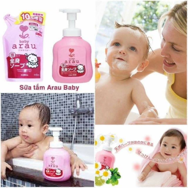 SỮA TẮM ARAU BABY CHO BÉ