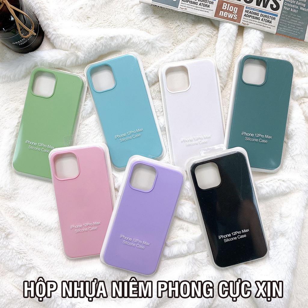 Ốp Lưng Iphone Chống Bẩn Logo Táo Lót Nhung Cao Cấp Nhiều Màu 11/11pro/11promax/12/12pro/12promax/pro/max/plus/promax