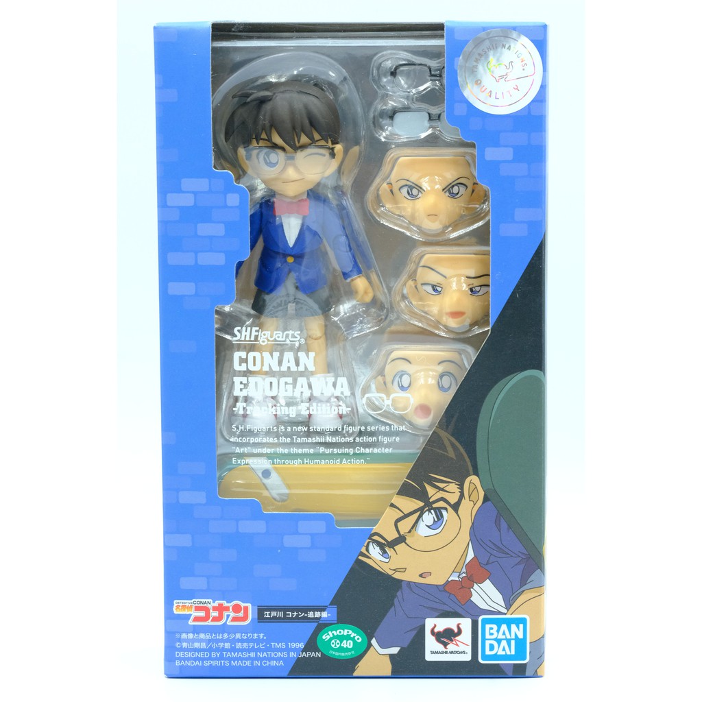 Mô hình SHF Conan Edogawa Chase Tracking Edition chính hãng Bandai S.H.Figuarts Detective Có ảnh thật