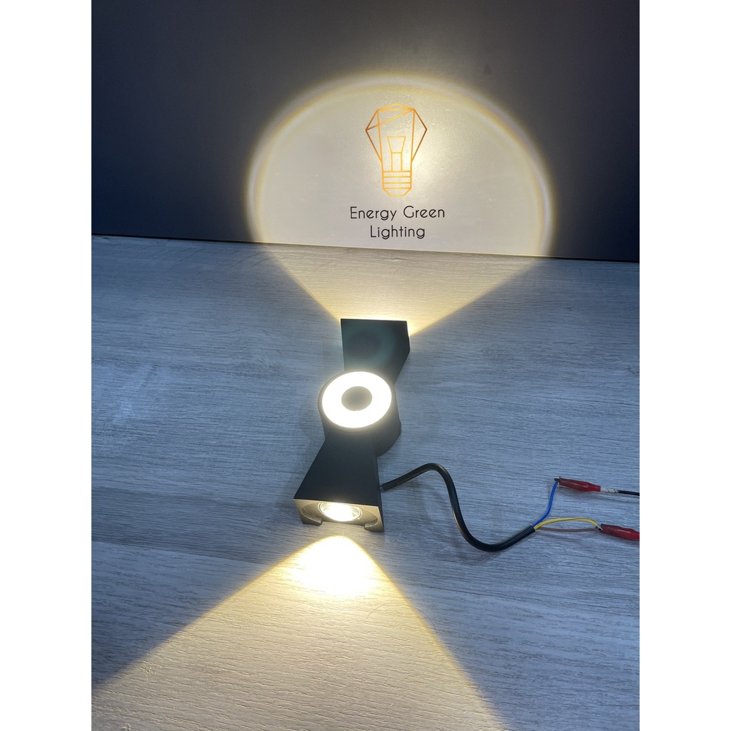 Đèn Hắt Tường Energy Green Lighting Chống Nước 3 Đầu Chiếu Sáng JLC19 8W Ánh Sáng Vàng - Chip Led Siêu Sáng