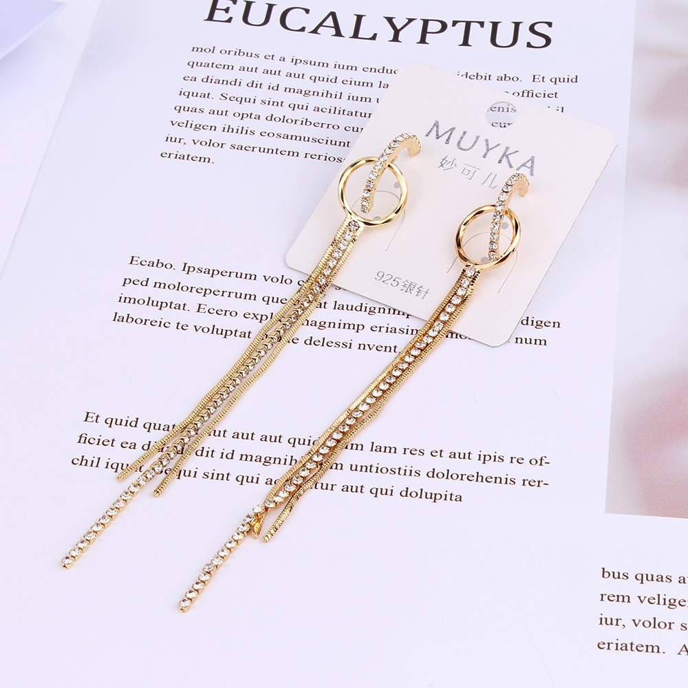 Khuyên tai dáng dài phong cách Hàn Quốc cá tính thời trang 925