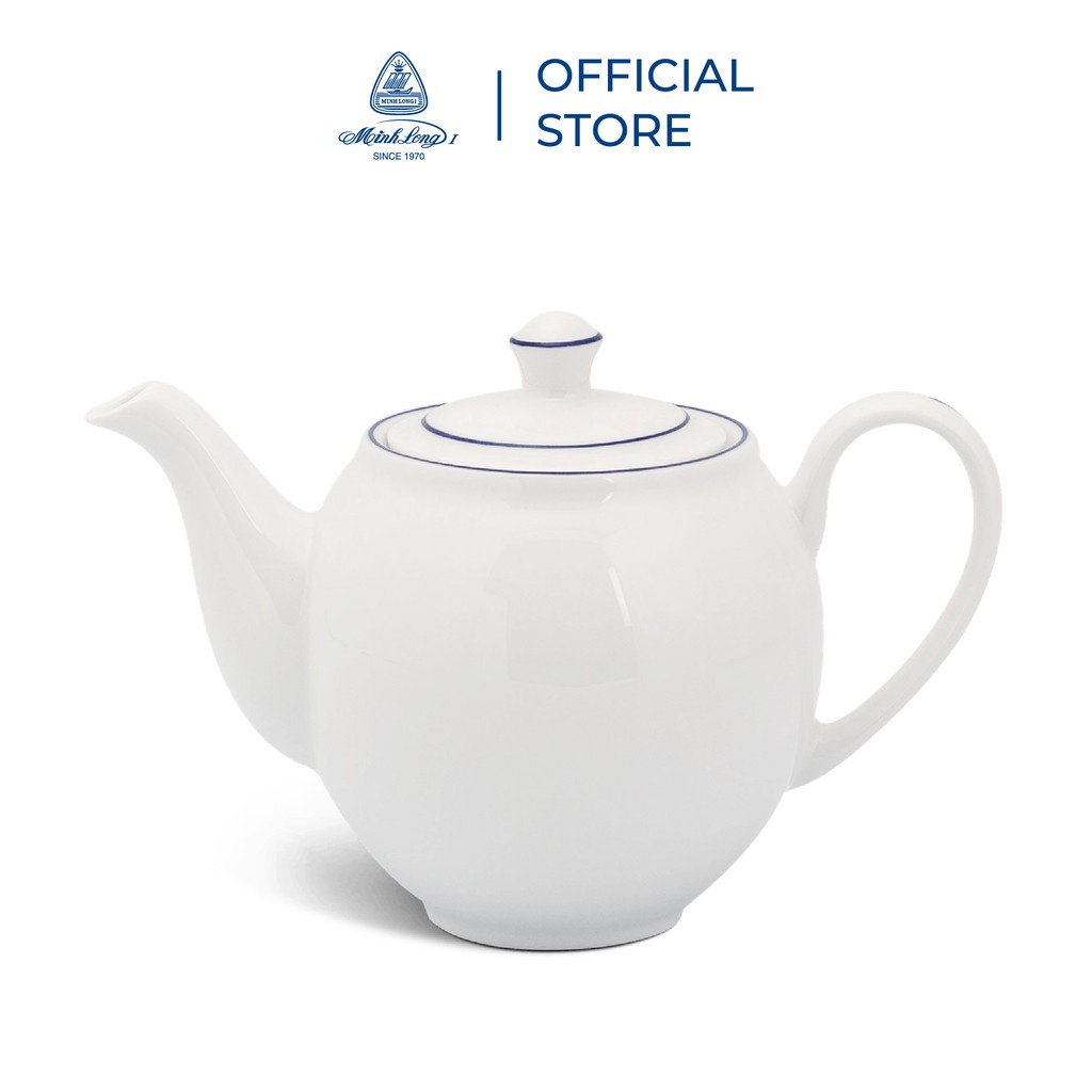 Bộ trà cao cấp Minh Long 0.5 L - Camellia - Chỉ Xanh Dương