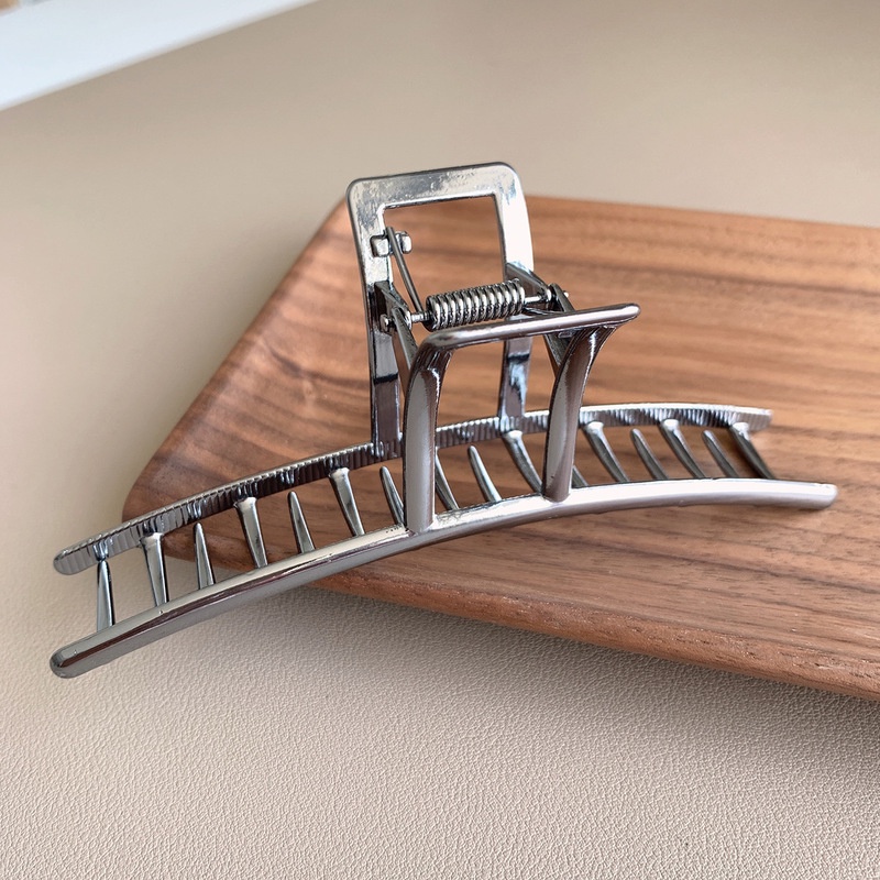 Kẹp Tóc Kim Loại 14cm Thiết Kế Đơn Giản Thời Trang Hàn Quốc